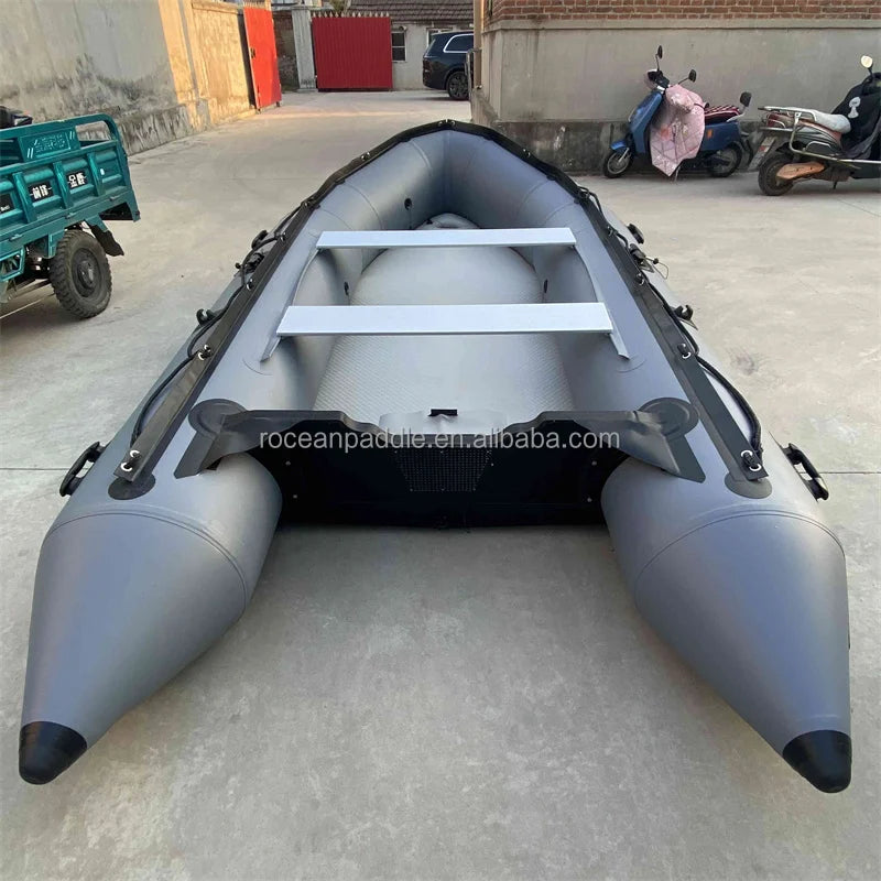 China Supplier Cheap Price Portable PVC Inflatable Boats and Dinghies for Fishing Drifting Stable 2-4 Persons Capacity