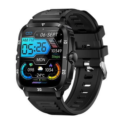 SENBONO KT71 Outdoor Smart Watch Men 1.96''HD Screen Answer Call Sport Heart Rate Big Battery 3ATM Waterproof Watches Smartwatch