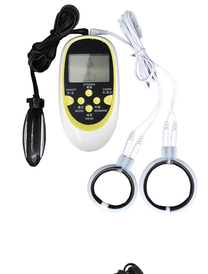 E-Stim Bdsm Toys Electro Stimulator Anal Shock Electro Sex Nipple Clamps Penis Ring Taser Electric Pad Sex Toys With Current