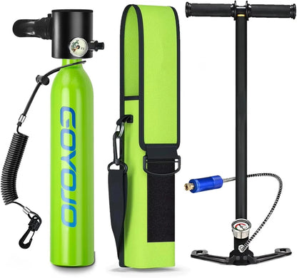 GOYOJO Scuba Tank  6-10 Minutes Portable Lungs Air Buddy 0.5L Mini Diving Equipment Underwater Breath System Cylinder Oxygen