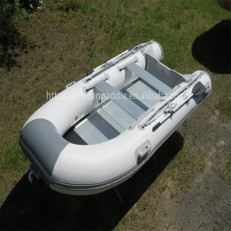 3.2m 4 5 6 Person Inflatable Fishing Boat Rowing Kayak Canoe Air Floor With Free Accessories