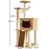 Cat Tree Multi-Level Tower Cat Scratching Post Kitten Toy Cozy Condo Climb Furniture Climbing Tower Toy Cat Products
