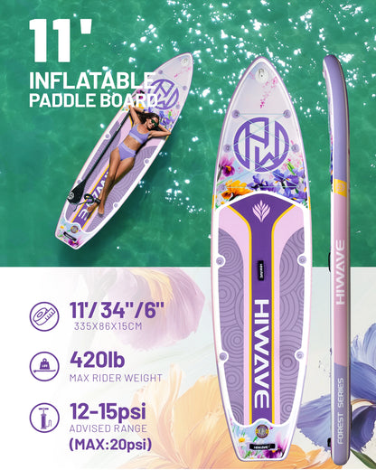 New Design European Warehouse Stand up Paddle Board 11'x34''x6'' Inflatable sup Paddle Board with Heat Sealing Technology