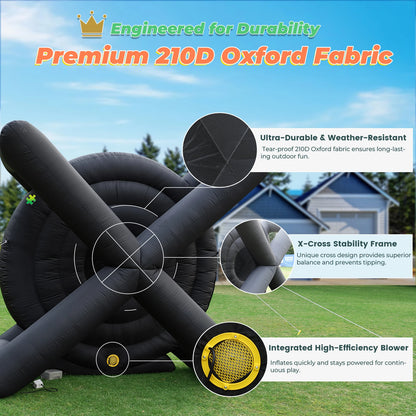 Commercial Grade Inflatable Football Dartboard Giant Sticky Dartboard Support Outdoor Games Inflatable Soccer Darts Board