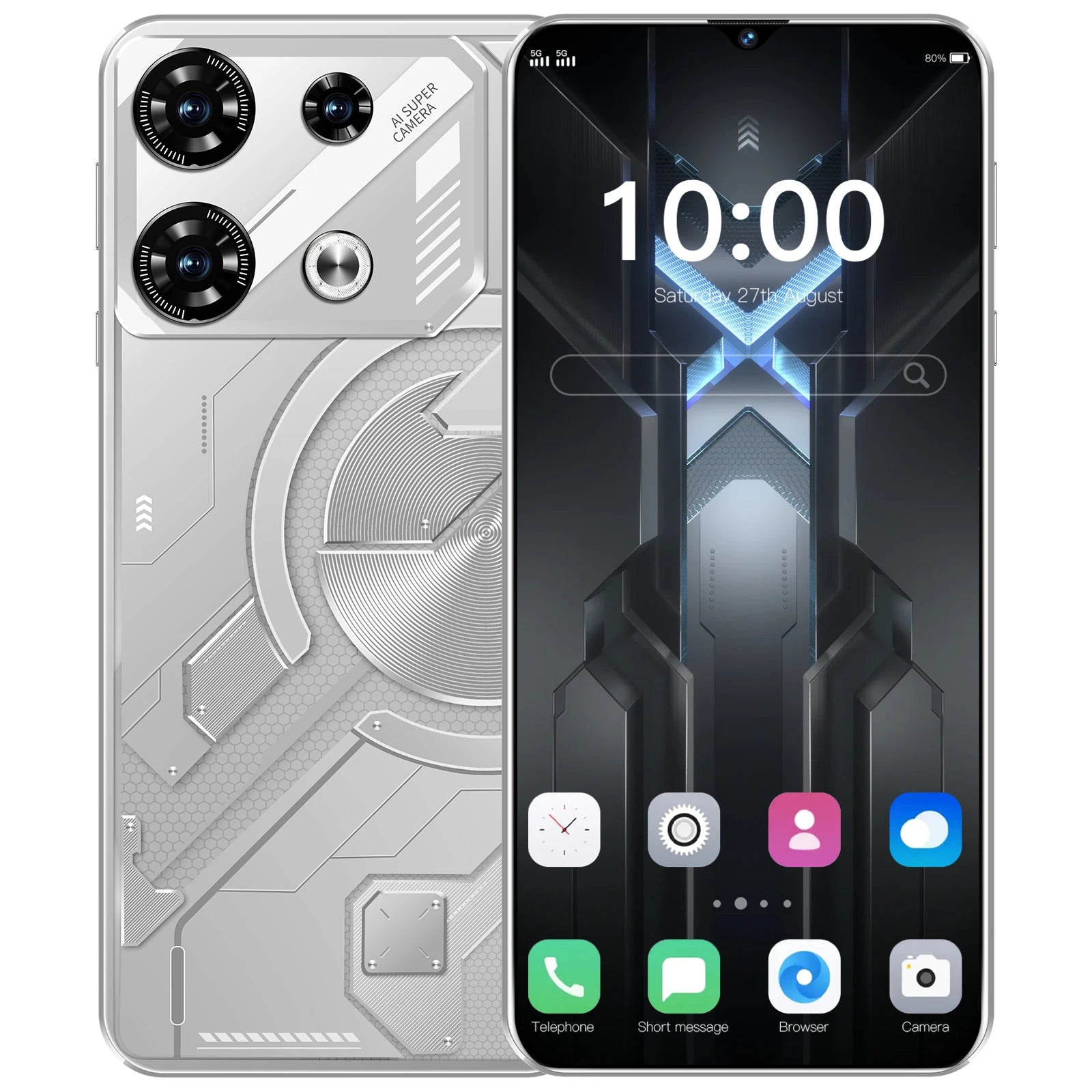 8000mAh Android Smartphone GT10 Pro - 6.8in, 108MP Camera, 5G, GPS, Wholesale Bulk