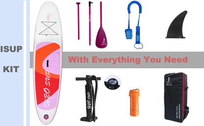 Orange Paddleboard Inflatable   Double Layer All Round Stand up Paddle Board Inflatable in pink SUP Surf  Paddle Board