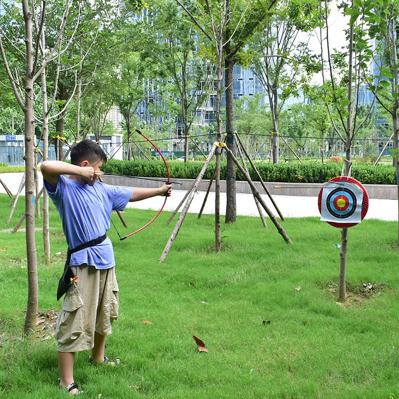PIAOYU Three-color Children's Shooting Bow and Arrow Training Shooting and Hunting Outdoor Games Children's Bows and Arrows