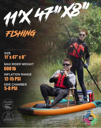 Popular Design Kayaks Ocean Waters Drop Stitch Material Inflatable Stand up Paddle Board Canoe Kayak Fishing Boat