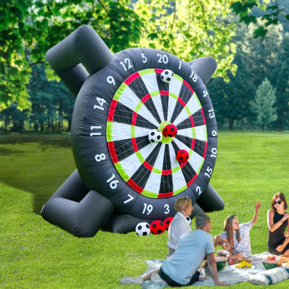 Giant Inflatable Football Darts Game Kick Shooting Game Commercial Inflatable Soccer Dart Board Outdoor Games for Kids Adults