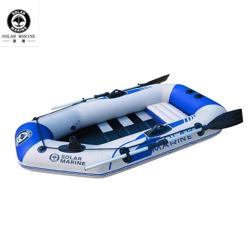 1.75 M 5.7 ft Single Person Fishing Boat PVC Inflatable Kayak Full Welded 0 Glue Process Against sunlight Uv and Salt Water