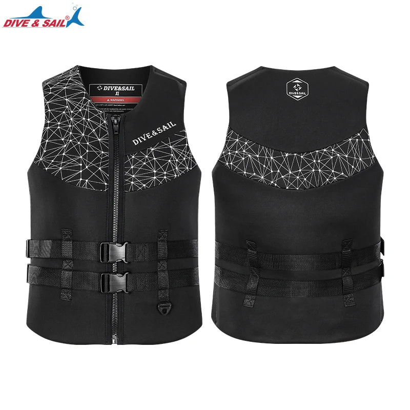 Adult Neoprene EPE Foam Buoyancy Aid Swim Float Suit Kayak Drifting Swimming Fishing Life Vest Jacket for Men Women Watersports