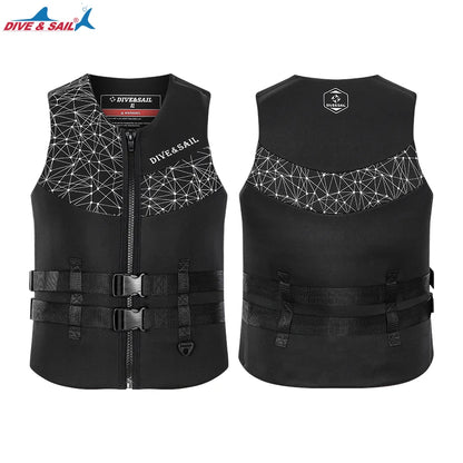 Adult Neoprene EPE Foam Buoyancy Aid Swim Float Suit Kayak Drifting Swimming Fishing Life Vest Jacket for Men Women Watersports