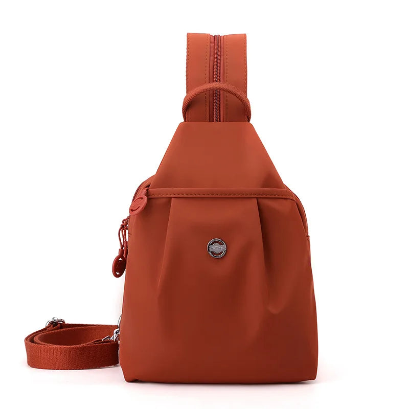 Mini Waterproof Anti-theft Women's Chest Bag 2025 New Simple Versatile Fashion Oxford Cloth Casual Small Mini Women's Backpack