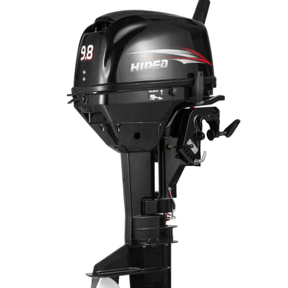 HIDEA 9.8HP 2 Stroke Outboard Engines Water Cooling Boat Motors Short Shaft Engine Rubber Boat Motor Rear Control Two Cylinders