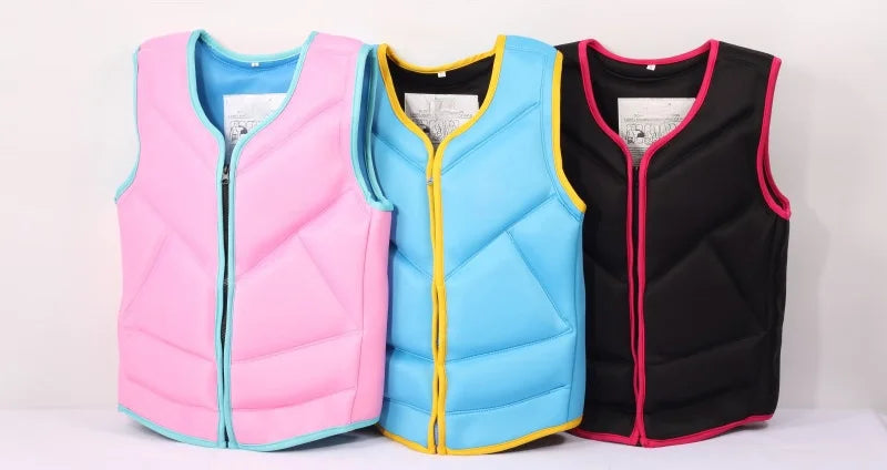 Life Jacket Adult Children Fashion Drifting Snorkeling Buoyancy Suit Swimming Portable Light and Thin Marine Working Life Jacket
