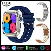 LIGE BWZ85Max 3 Straps GPS Track Smart Watch for Men NFC Gesture Control Fitness Tracker Voice Assistant Answer Call SmartWatch