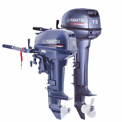 YAHATSU 2 Stroke 15hp  Outboard Motor Marine Engine Compatible with Original YAMAHA Boat Motor and Spare Parts