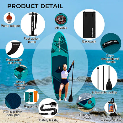 Napatron Has Newly Designed Inflatable Paddle Accessories for Vertical Surfing Boards