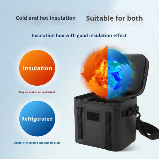 Cross-Border Portable TPU Insulated 17L Waterproof Backpack Camping Outdoor Picnic Ice Bag Fishing Fresh-Keeping Quick Cooling