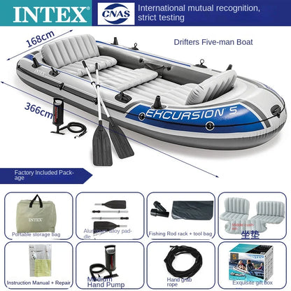 Quality Thickened Portable Large Outdoor Travel Camping Fishing Boat Steamboat Speedboat Travel 1-2  Inflatable Rubber Boat