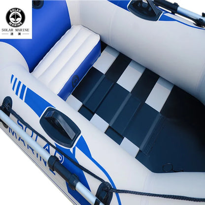 1.75 M 5.7 ft Single Person Fishing Boat PVC Inflatable Kayak Full Welded 0 Glue Process Against sunlight Uv and Salt Water
