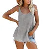 Color Block V Neck Womens Shirts and Tank Tops Knitted Vest Tops Sleeveless Women Blouse Custom Logo 2022 Spring Sexy Lady Top