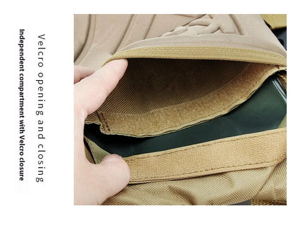 20-35L Oxford Waterproof Camouflage Backpack EVA Frame for Outdoor Travel Cycling Mountaineering Tactical Use Portable Drinking