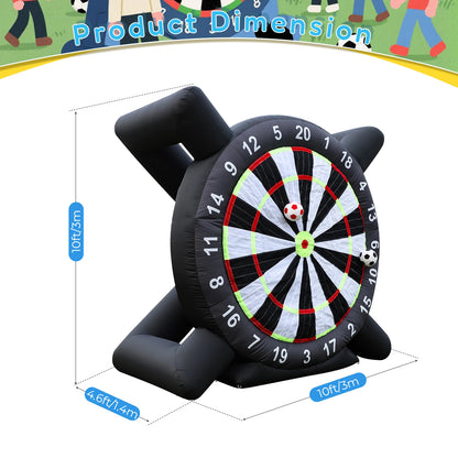 Giant Inflatable Football Darts Game Kick Shooting Game Commercial Inflatable Soccer Dart Board Outdoor Games for Kids Adults
