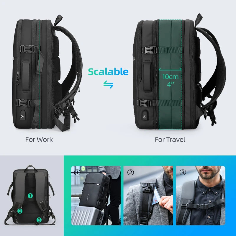 Mark Ryden Laptop Backpacks Black Backpack Bag Waterproof Anti Theft Backpack for Men Customizable Laptop Bags  MR8057