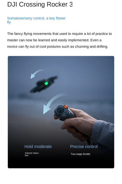 For Avata 2 First View Aerial UAV Flight Glasses Beginner Drones Plastic Remote Control Body Sense Control Immersive Flight