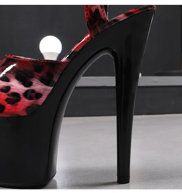 shoes for women 2026 Fashion Women Pumps Retro Thin Heels Sandals Leopard Spring Platform Dress Party Wedding Basic Shoes Woman