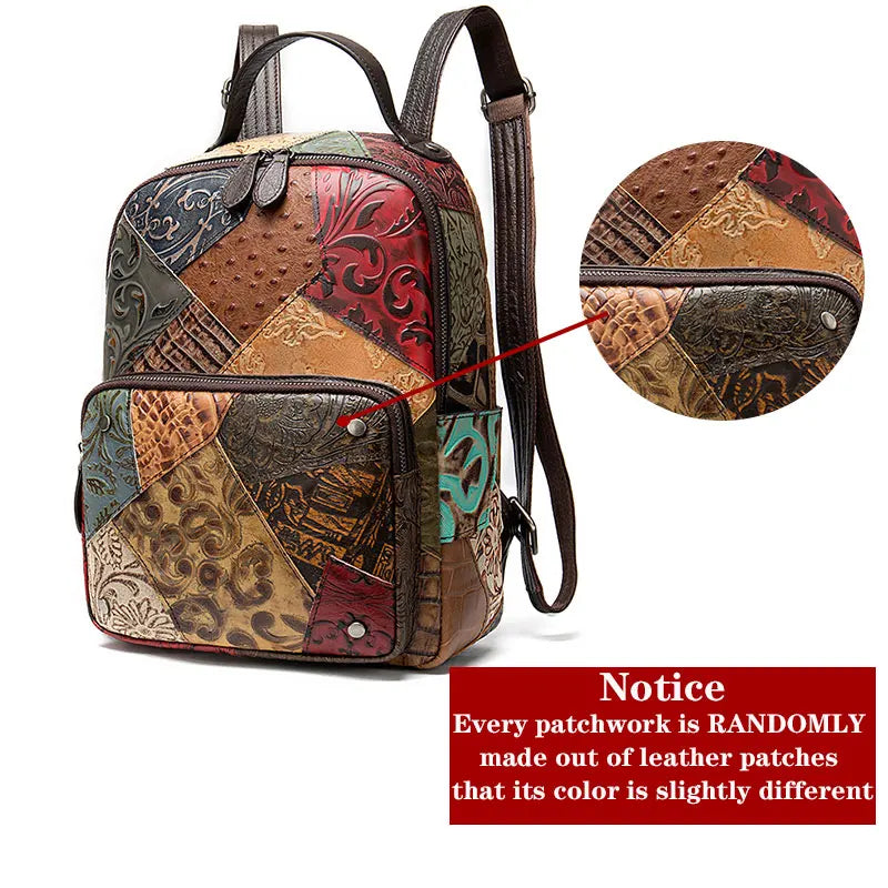 Marrant Genuine Leather Vintage  Girls Backpack High-quality Large-capacity Woman Backpack Luxury Leather Backpack