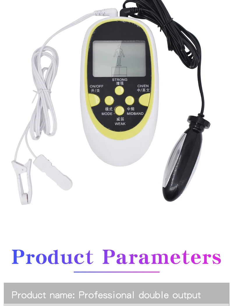 E-Stim Bdsm Toys Electro Stimulator Anal Shock Electro Sex Nipple Clamps Penis Ring Taser Electric Pad Sex Toys With Current