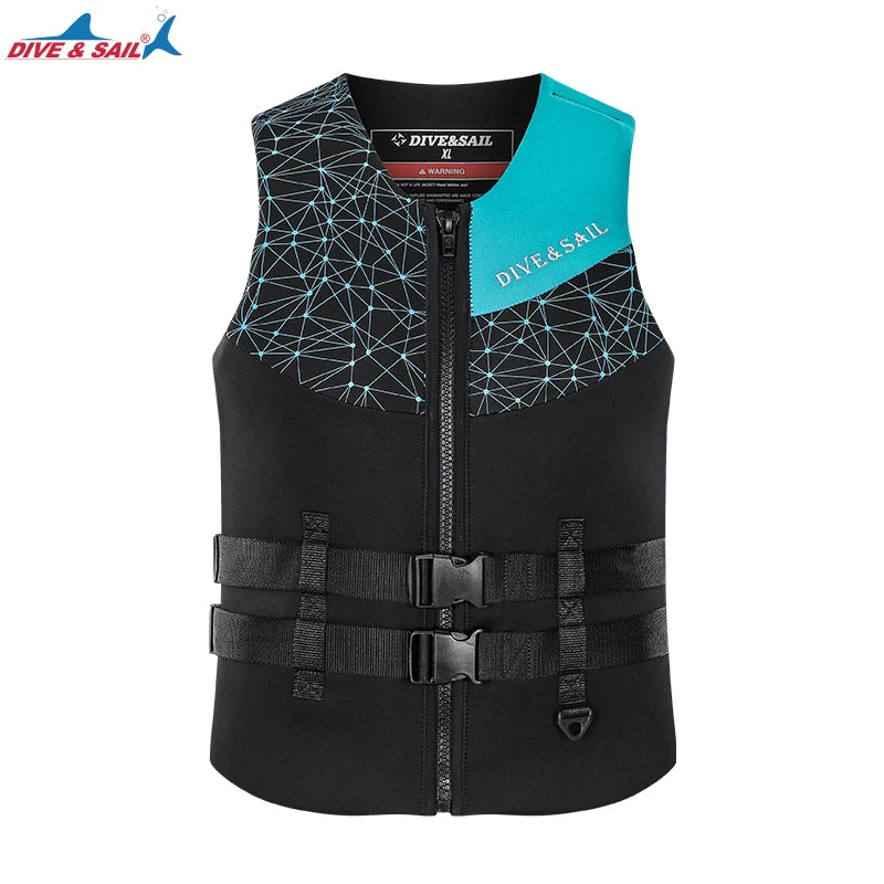 Adult Neoprene EPE Foam Buoyancy Aid Swim Float Suit Kayak Drifting Swimming Fishing Life Vest Jacket for Men Women Watersports