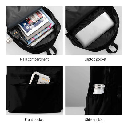 Ergonomic Lightweight Fashionable Backpack 1 MOQ Custom Student Bookbag Large Capacity Waterproof College Bag No Minimum Order