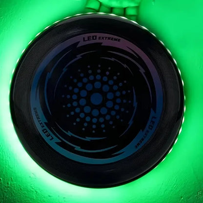 LED Light up Flying Disc for Outdoor Sports & Beach Fun W/ 42 LEDs for Night Time Play & Comfortable Grip for Outdoor Games