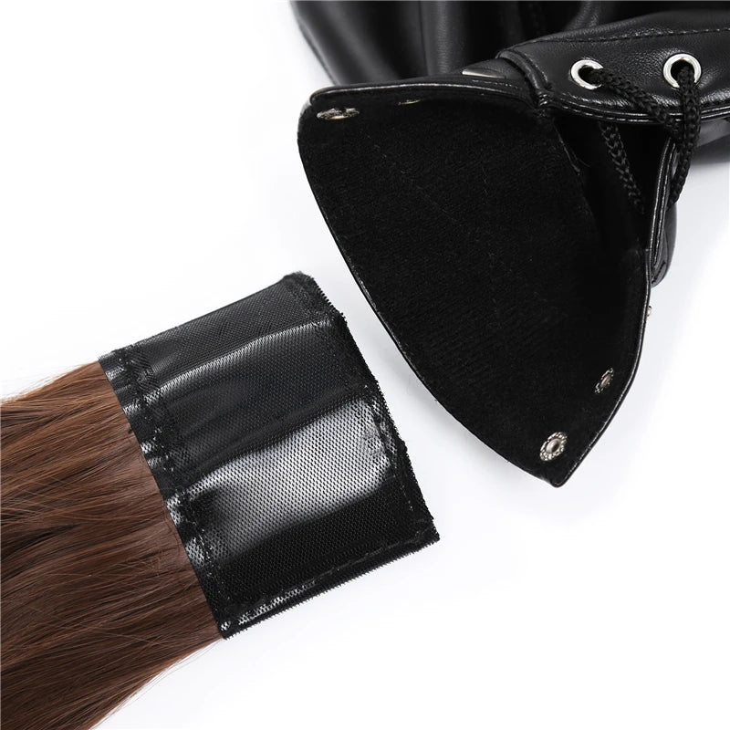 Adult Toys Sex Products Bdsm Mask Sex Toy Female Leather Head Mask with Wigs Slave Props Adult Games Sex Shop Toys for Adults 18