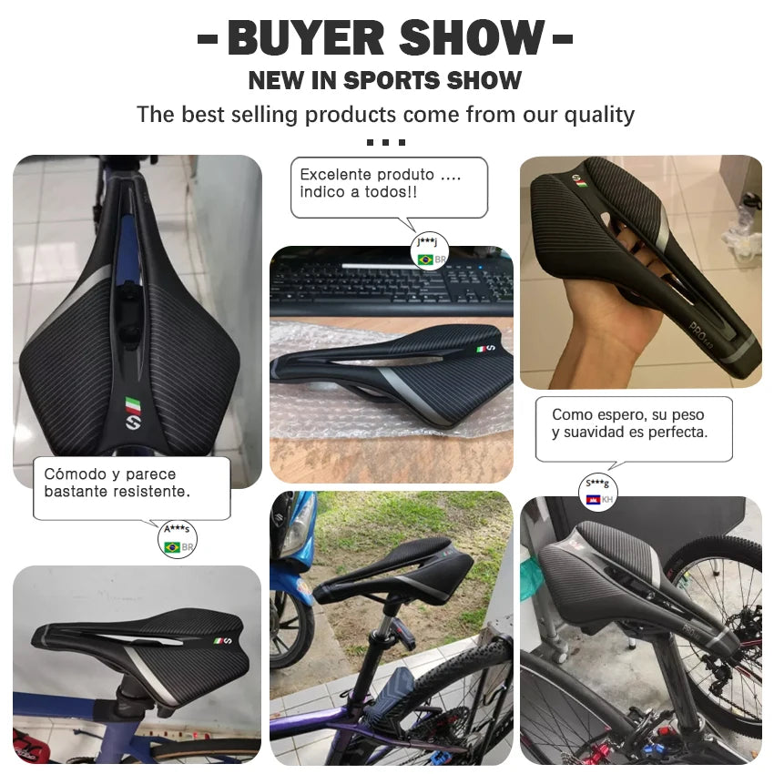 TOSEEK Soft Leather Road Bike Saddle Rail Eva Seat Bicycle Mountain Mtb Bike Front Seat