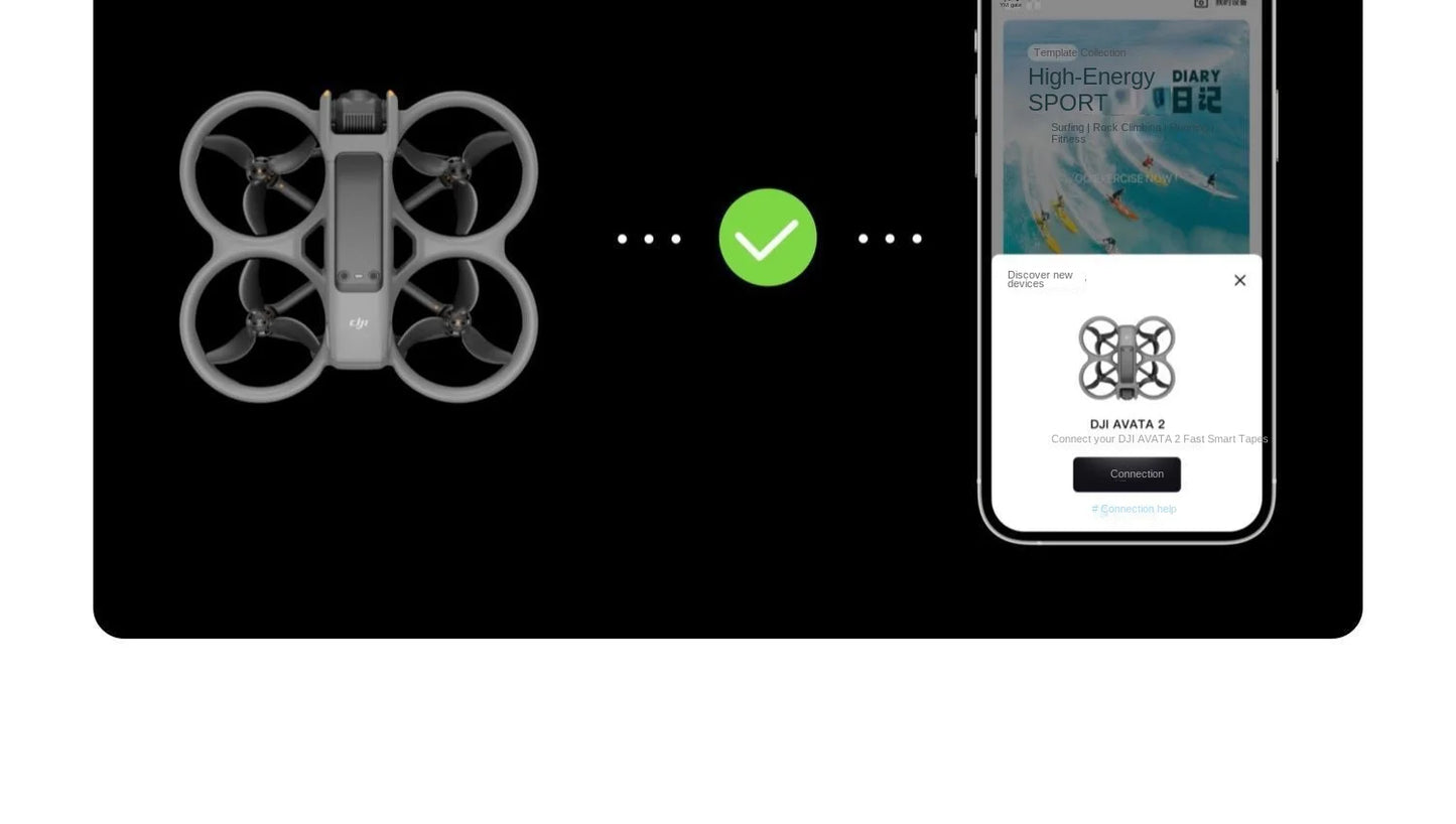 For Avata 2 First View Aerial UAV Flight Glasses Beginner Drones Plastic Remote Control Body Sense Control Immersive Flight