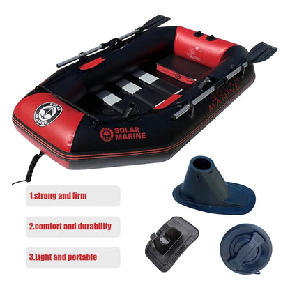 100% Full Heat Welded 5.7 ft 175 cm Single Person Fishing Boat PVC Inflatable Kayak 0 Glue Against Saltwater and Sunlight UV