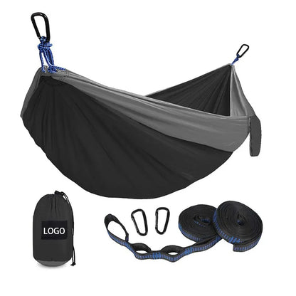 High Quality Nylon Camping Hiking Backpacking Travel Single & Double Parachute Camping Hammock 200kg Weight Capacity All Seasons