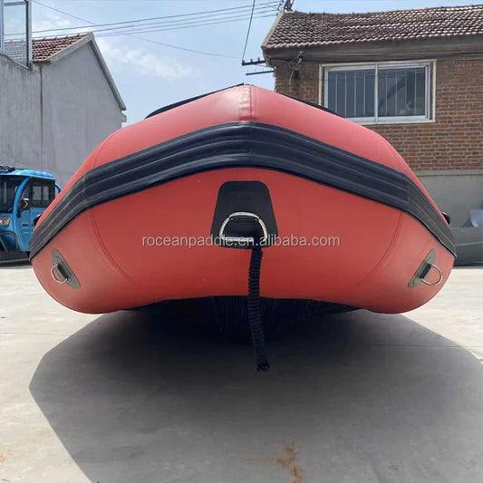 OEM High Quality 0.9MM/1.2MM Pvc Rescue Inflatable Boat 3.8 M Fishing Boat with CE and Motor