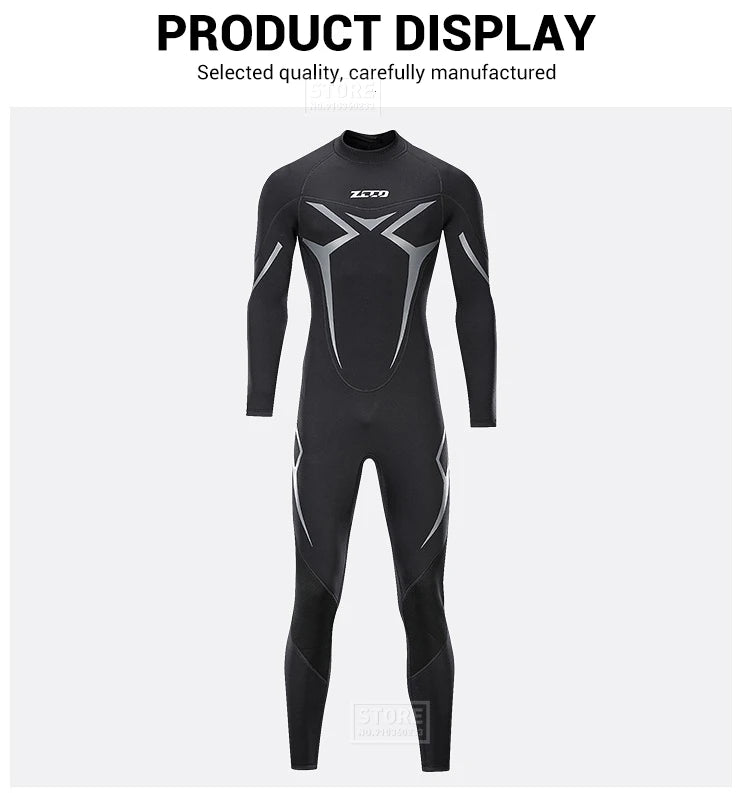 Men Wetsuit 3mm Neoprene Surfing Scuba Diving Snorkeling Swimming Body Suit Wet Suit Surf Kitesurf  Clothes Equipment
