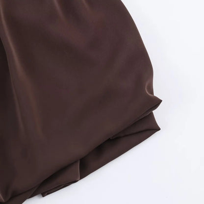 KAR&OT ZA Women's 2026 Spring New Arrival Commuter Style Zipper High-Waisted Puffy Hem Mini Skirt 2083911
