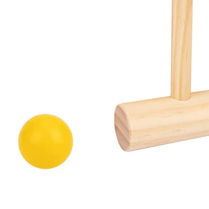 2026 New Kids Wooden Toys Croquet Outdoor Games Toys for Children