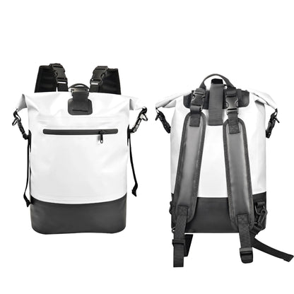 500D PVC Dry Bag 50L Waterproof Backpack with Double Strap for Casual Outdoor Sports