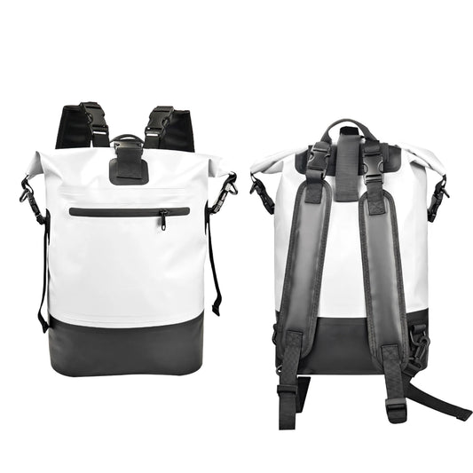 500D PVC Dry Bag 50L Waterproof Backpack with Double Strap for Casual Outdoor Sports
