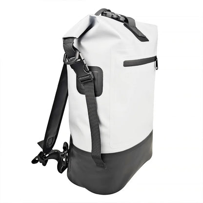 500D PVC Dry Bag 50L Waterproof Backpack with Double Strap for Casual Outdoor Sports