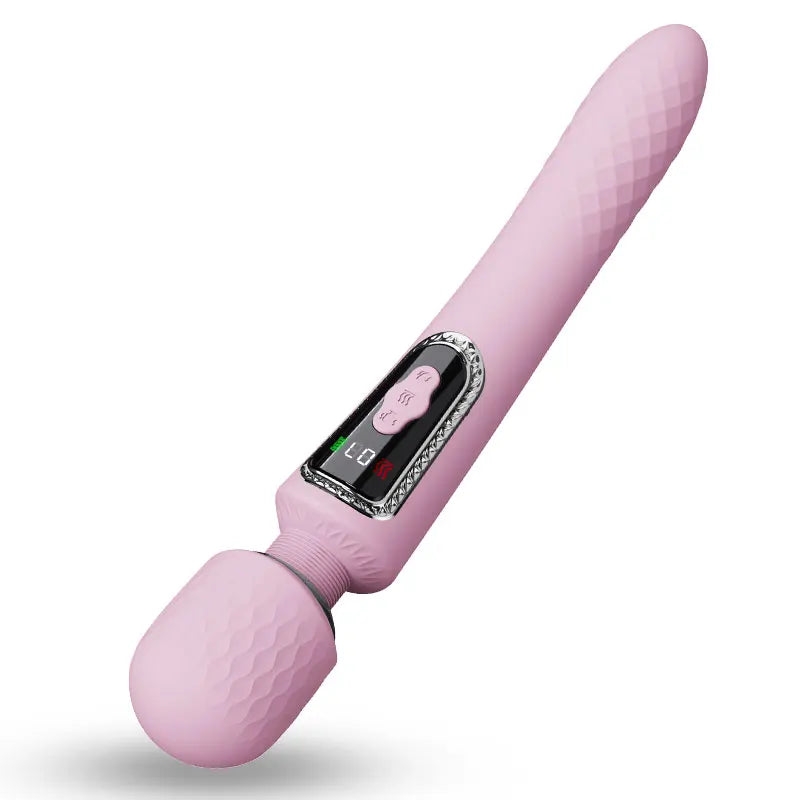 Powerful LCD Heating USB Charging AV Wand Vibration Adult Products Actress Popular Telescopic Wands Vibrator in Japan