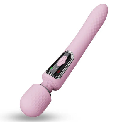 Powerful LCD Heating USB Charging AV Wand Vibration Adult Products Actress Popular Telescopic Wands Vibrator in Japan